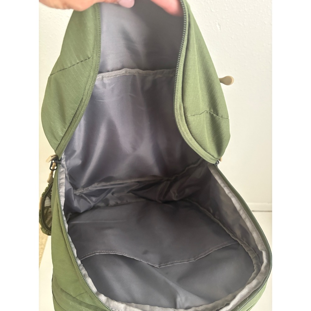 Embark Olive Green Ripstop Laptop Backpack Multi-Pocket Travel School Bag Mens - Picture 8 of 10